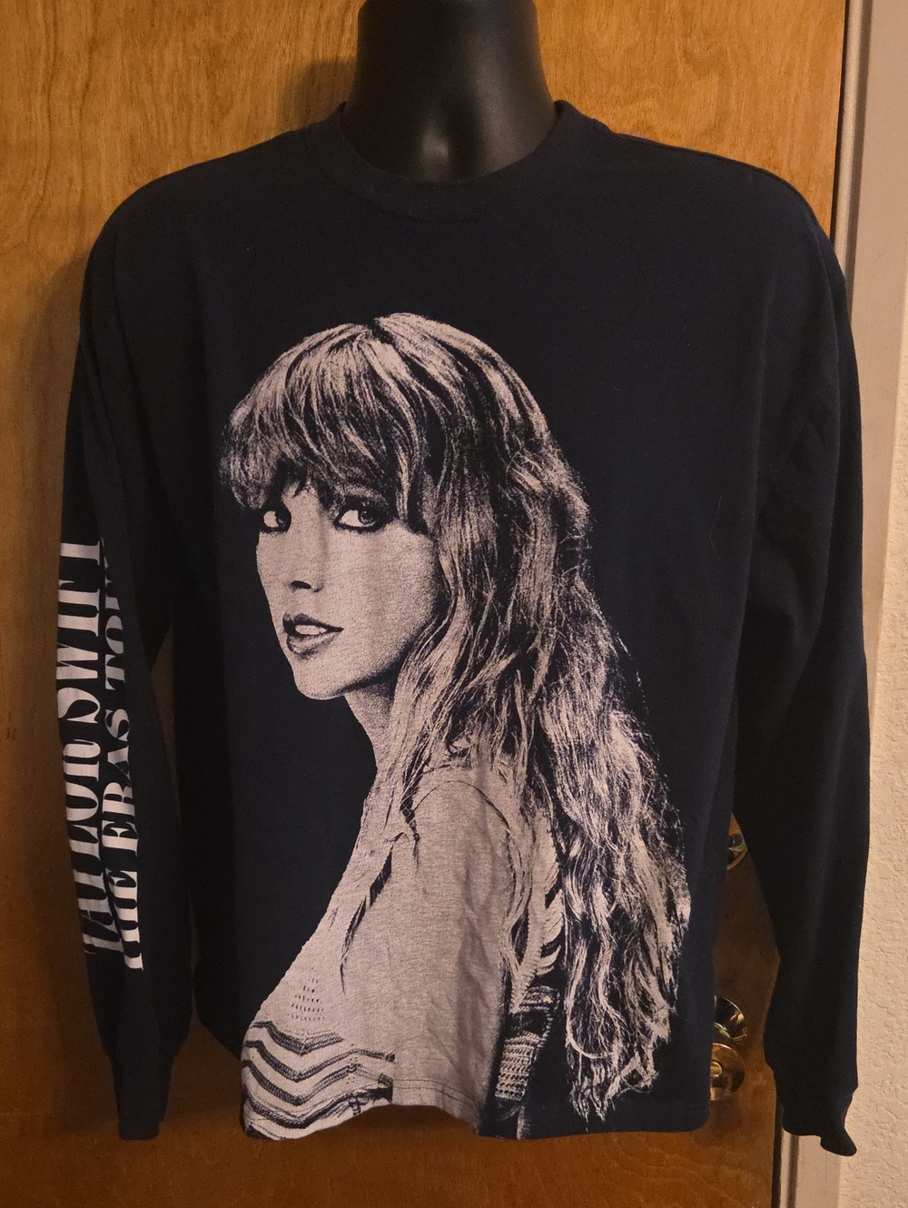 Taylor Swift Eras Tour Navy Long Sleeve T-Shirt -Size Small